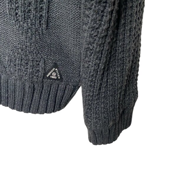 American Stitch quilt lined cardigan sweater coat jacket elbow patch L mens NWT - Picture 10 of 11